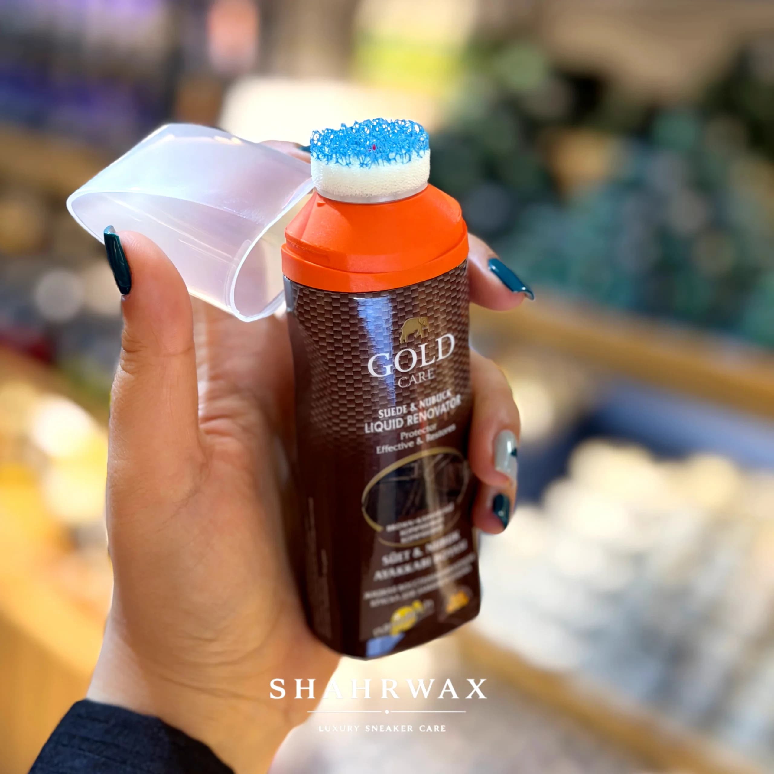 واکس جیر و نبوک Gold Care رنگ قهوه ای تیره — تصویر ۹