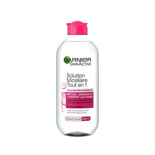 میسلار واتر پوست حساس مدل Garnier Solution گارنیر 400 میل — تصویر ۲