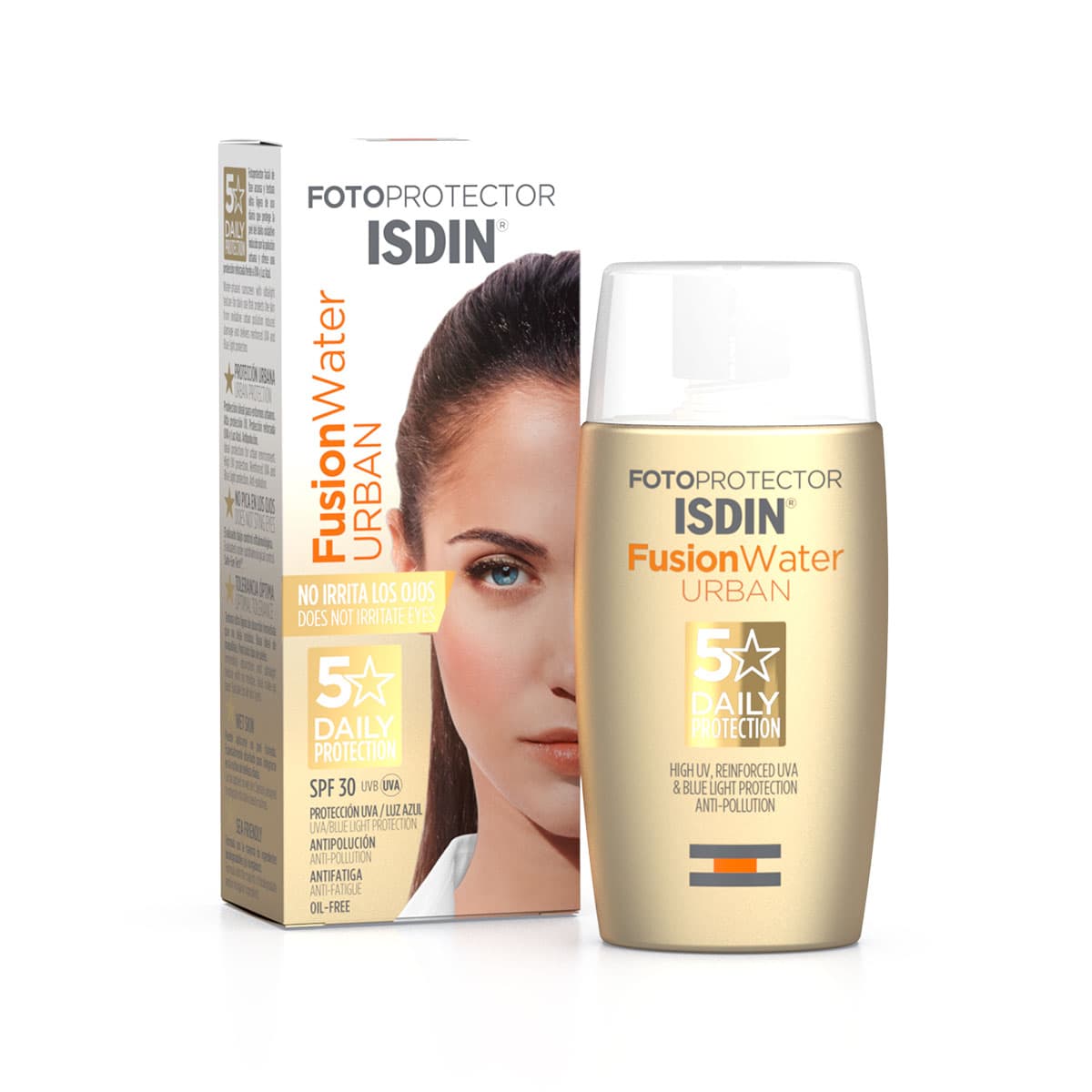 کرم ضد آفتاب بدون رنگ ایزدین ISDIN Fusion Water Urban SPF 30 — تصویر ۲