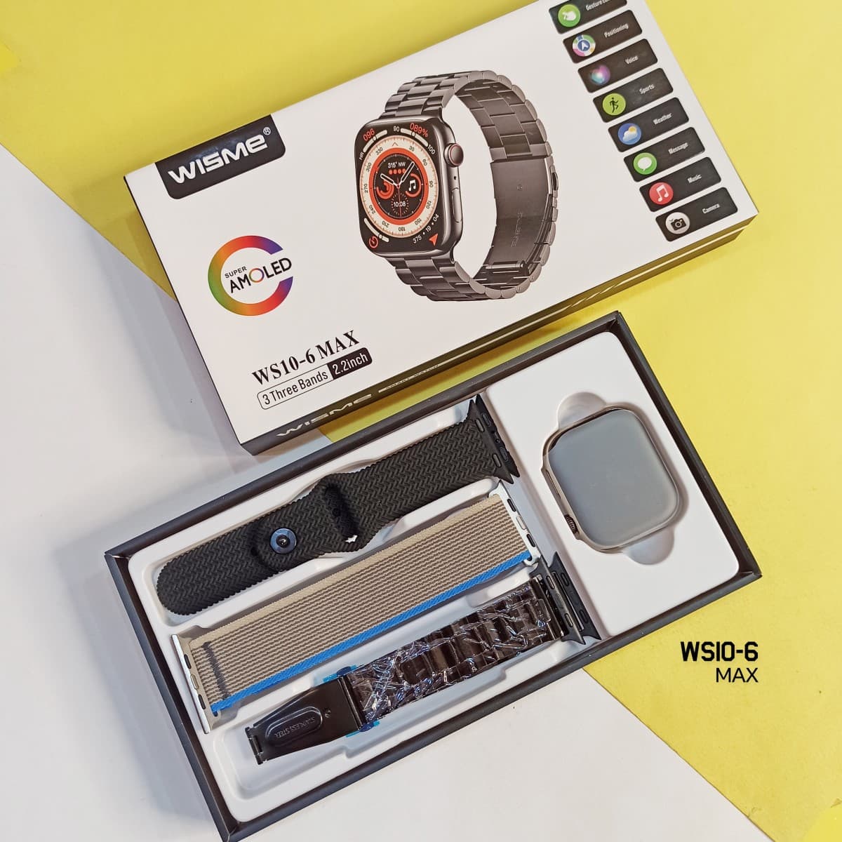 ساعت هوشمند طرح اپل ویزمی مدل Wisme WS10-1 Max — تصویر ۱۱