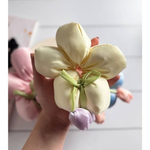 کش مو ساتنی(بسته ۶ عددی رنگبندی) — تصویر ۳