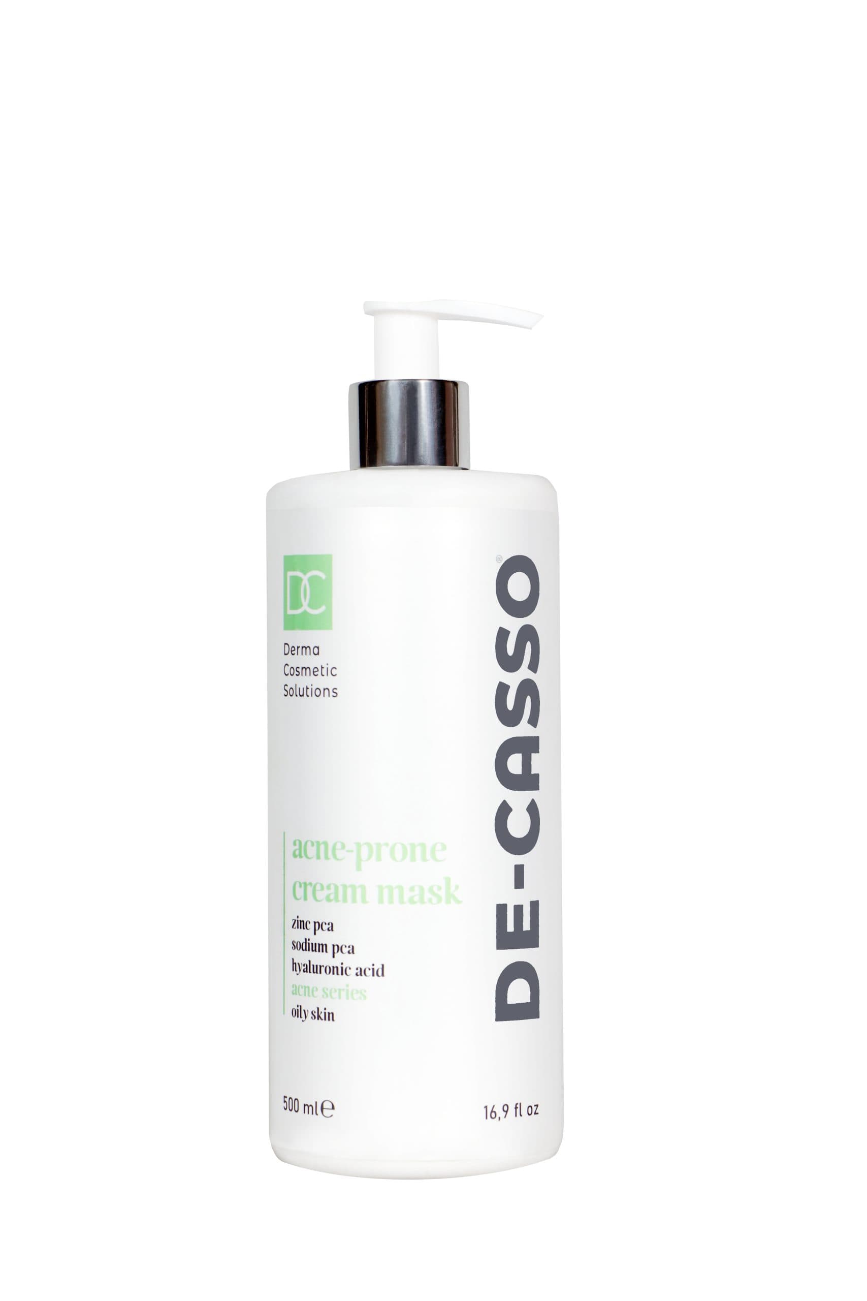 ماسک کرمی پوست چرب دکاسو 500 میلی لیتر|acne-prone cream mask De-casoo 500 ml