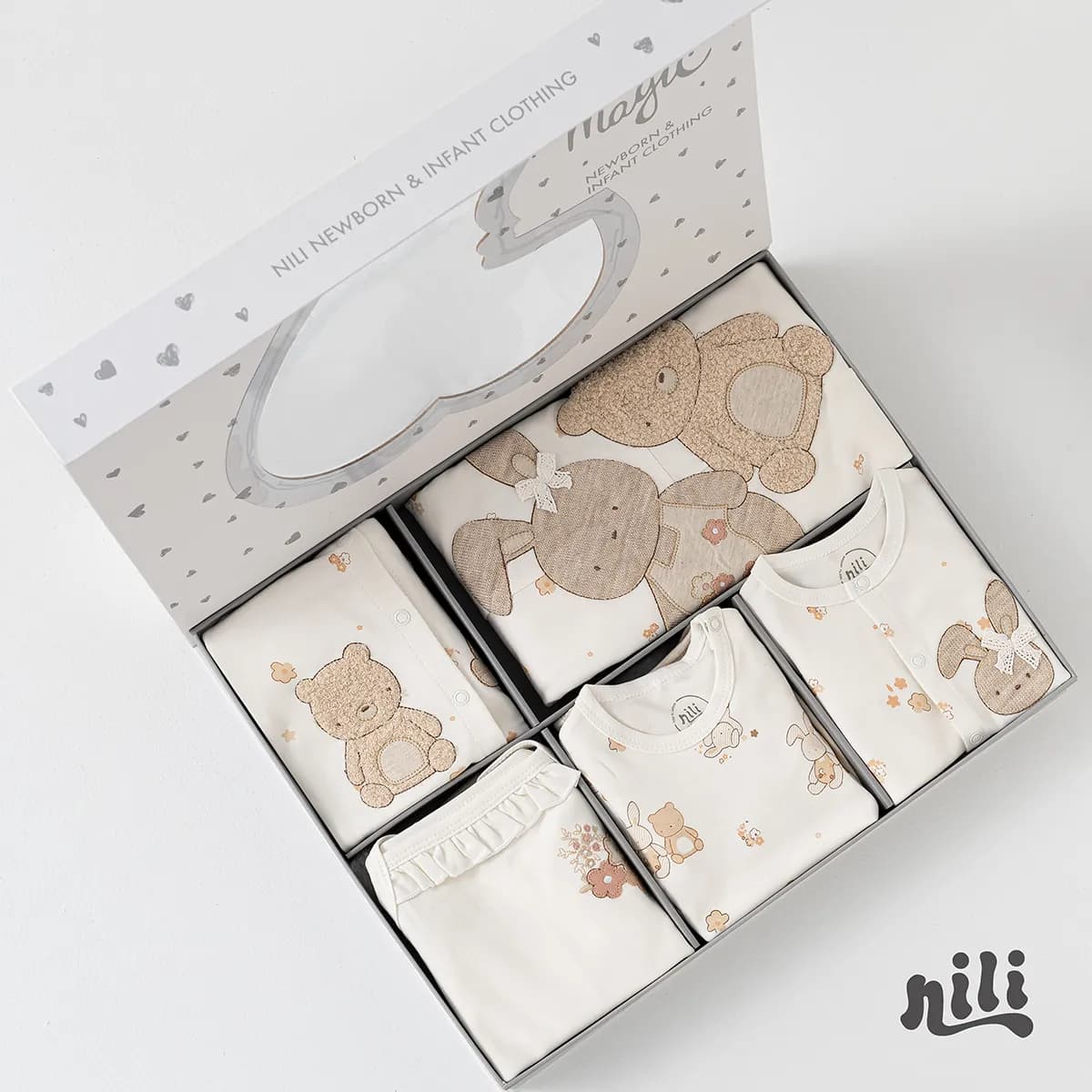 ست 13 تکه بیمارستانی نیلی Nili طرح پنبه کوچولو — تصویر ۵