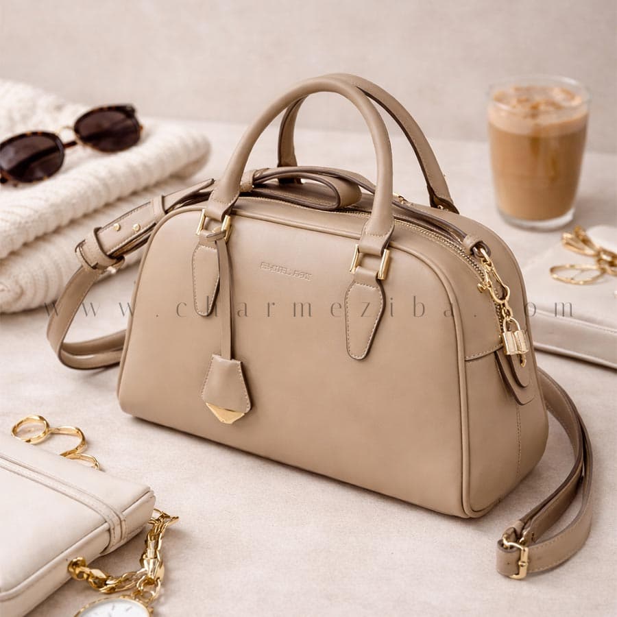 کیف چرم اداری زنانه CODE:327/2 — تصویر ۹