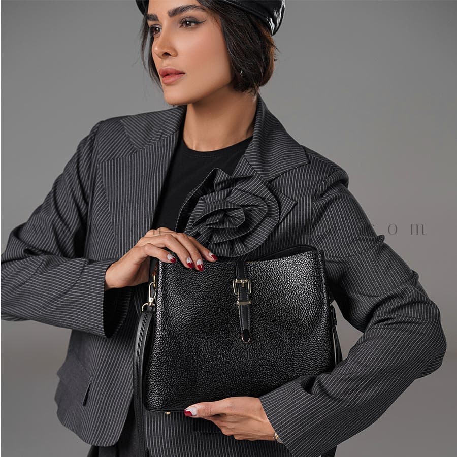کیف دوشی چرم زنانه CODE:312/4 — تصویر ۶