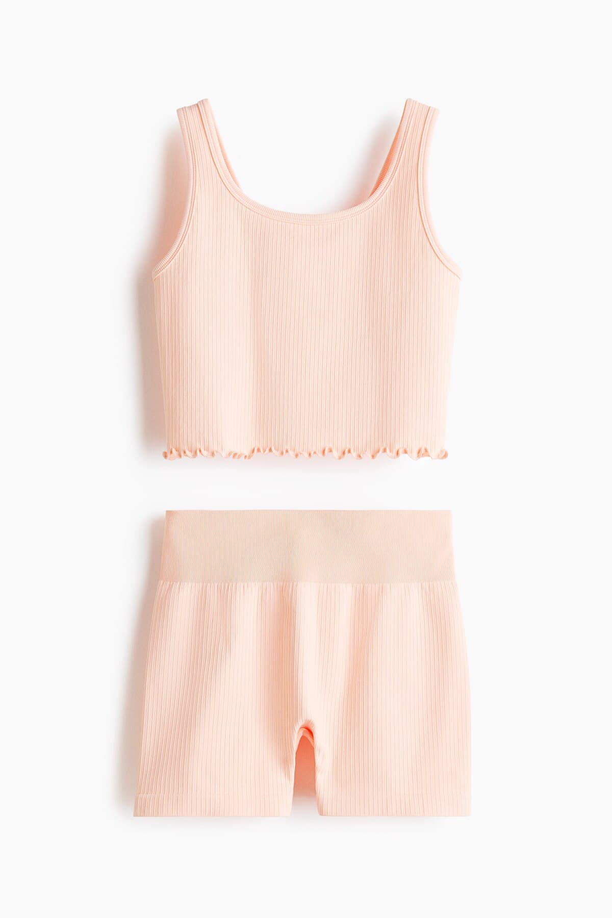 ست تی شرت و شلوارک اچ اند ام دخترانه زرد Parçalı | H&M TYCF85CDBAEB1CC8CF2979700 CN — تصویر ۸