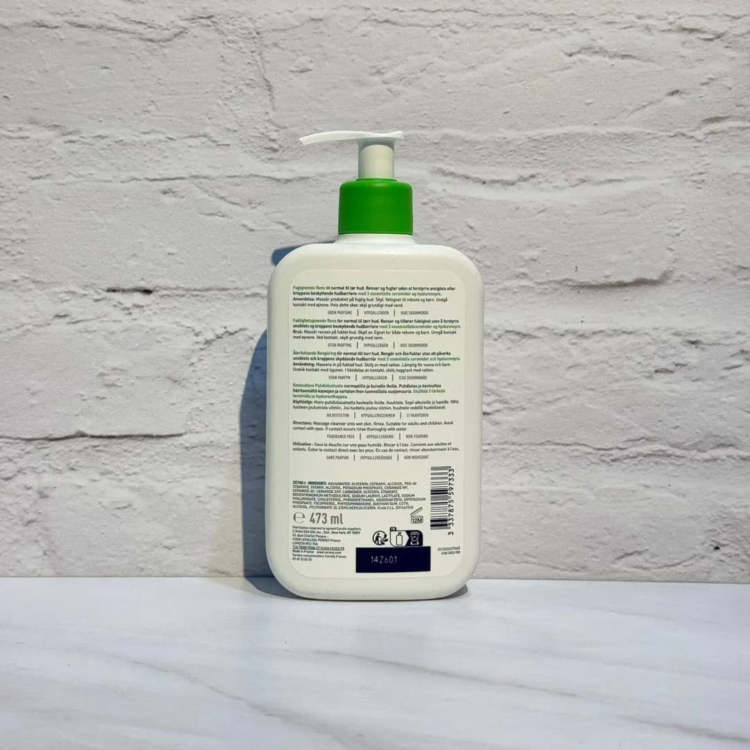 فوم شستشوی صورت سراوی مخصوص پوست نرمال تا خشک 473 میل Cerave Hydrating Cleanser For Normal To Dry Skin — تصویر ۴