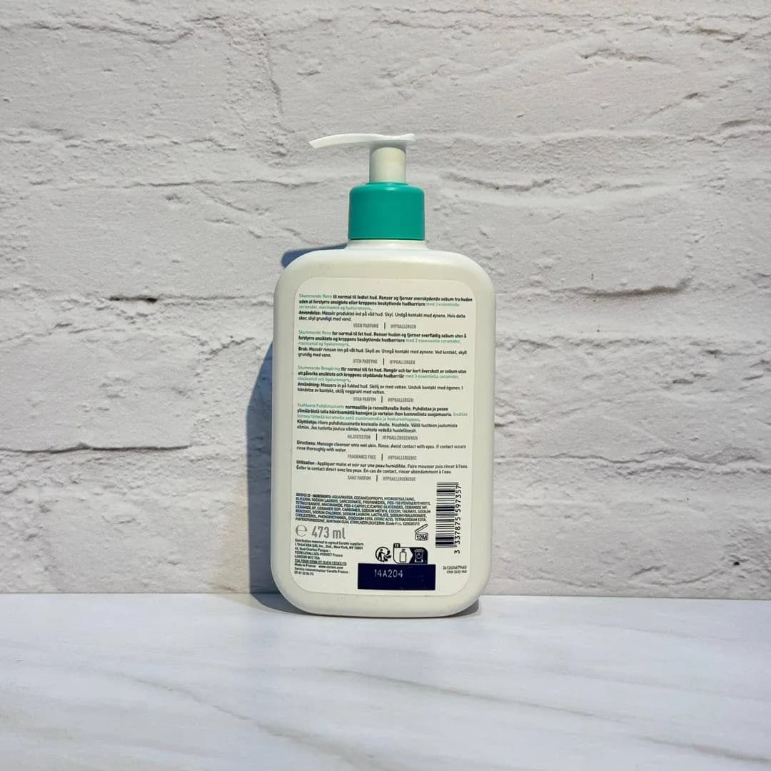 فوم شستشوی صورت سراوی مخصوص پوست نرمال تا چرب 473 میل Cerave Foaming Cleanser For Normal To Oily Skin — تصویر ۲