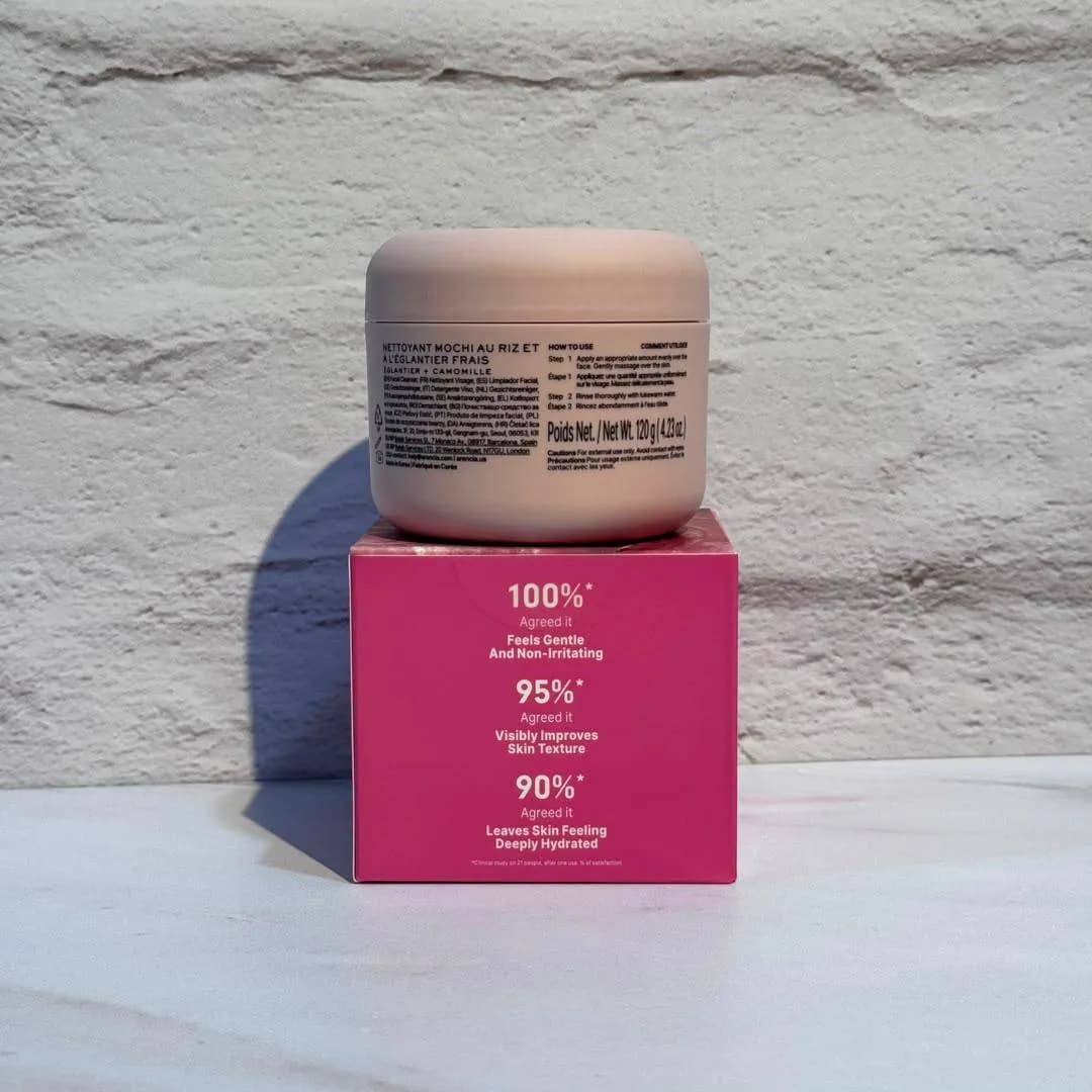 پاک کننده عمقی موچی رز هیپ آرنسیا روشن کننده پوست Arencia Fresh Rosehip Rice Mochi Cleanser — تصویر ۴