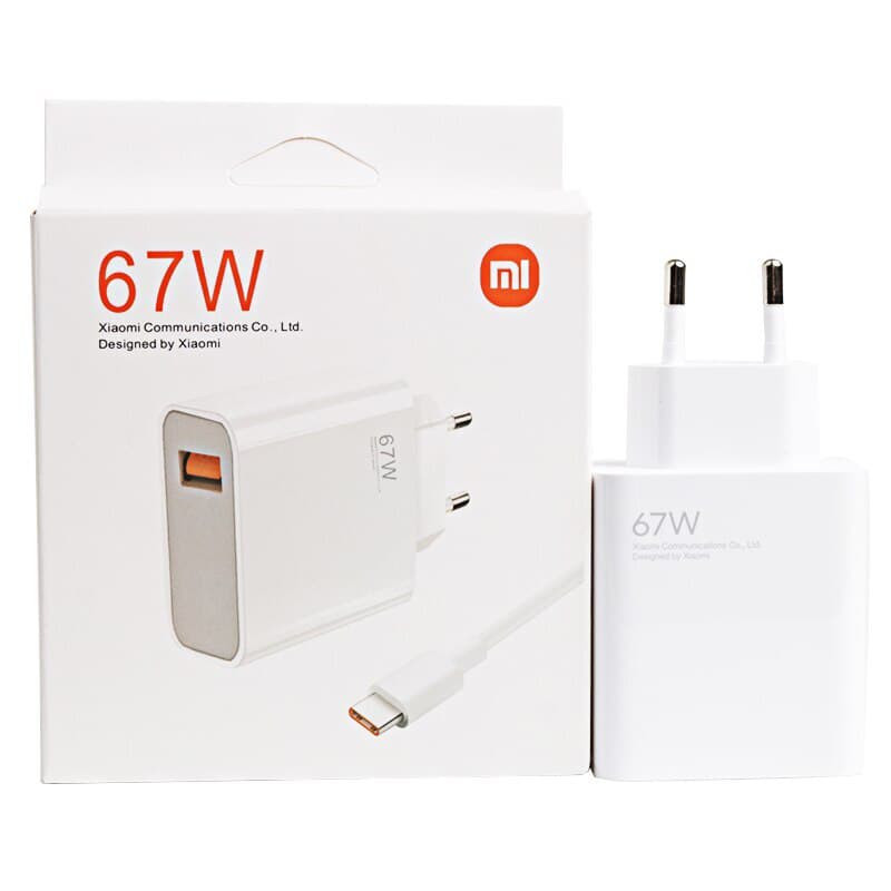 شارژر اورجینال 67 وات شیائومی به همراه کابل — تصویر ۲