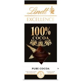 شکلات تلخ لینت 100 درصد 50 گرم مدل Pure Cocoa