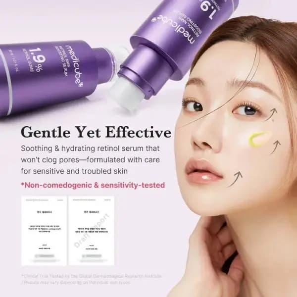 سرم ضد چروک و سفت کننده رتینول و NMN مدیکوب Medicube Retinol NMN Boosting Serum — تصویر ۷