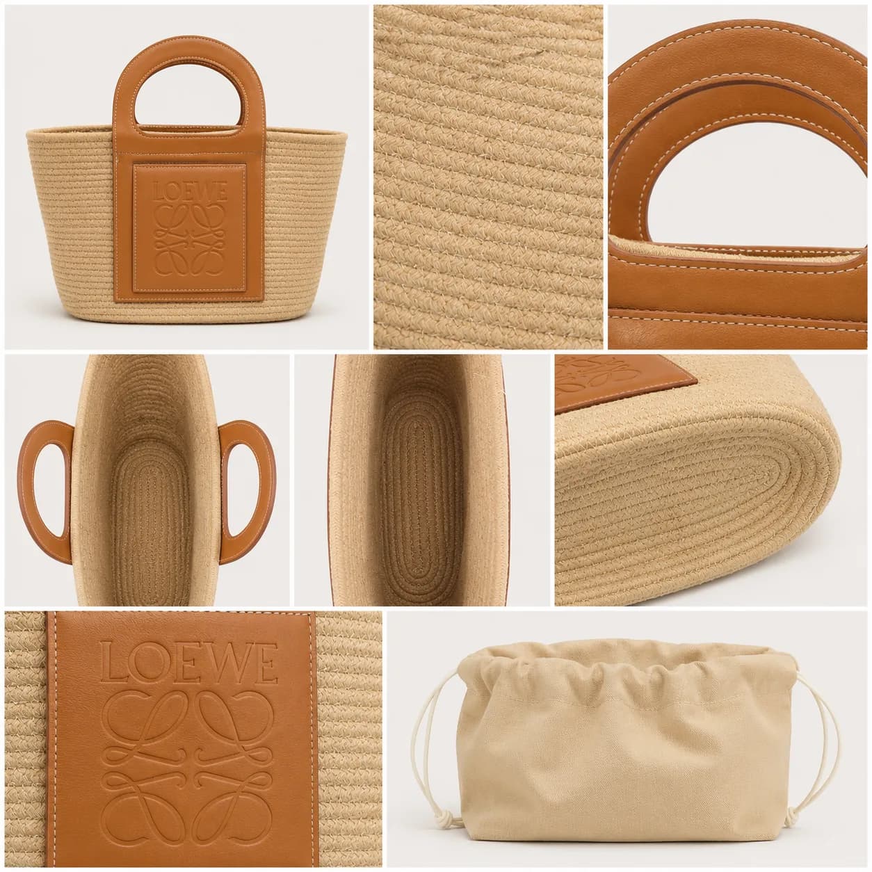 کیف دستی حصیری Loewe زنانه — تصویر ۵