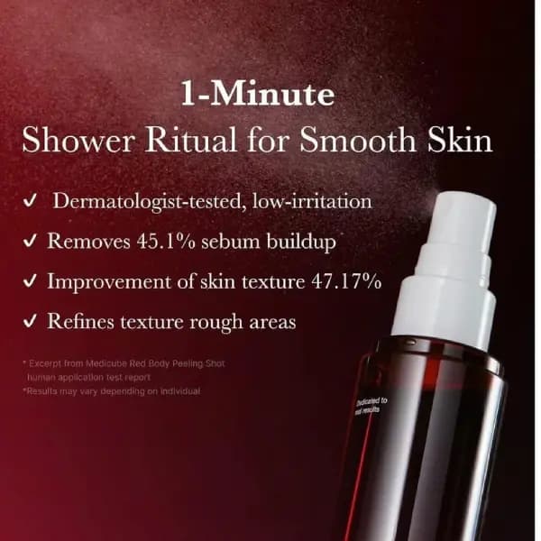اسپری لایه بردار بدن ضد جوش مدیکوب Medicube Red Acne Body Peeling Shot — تصویر ۴