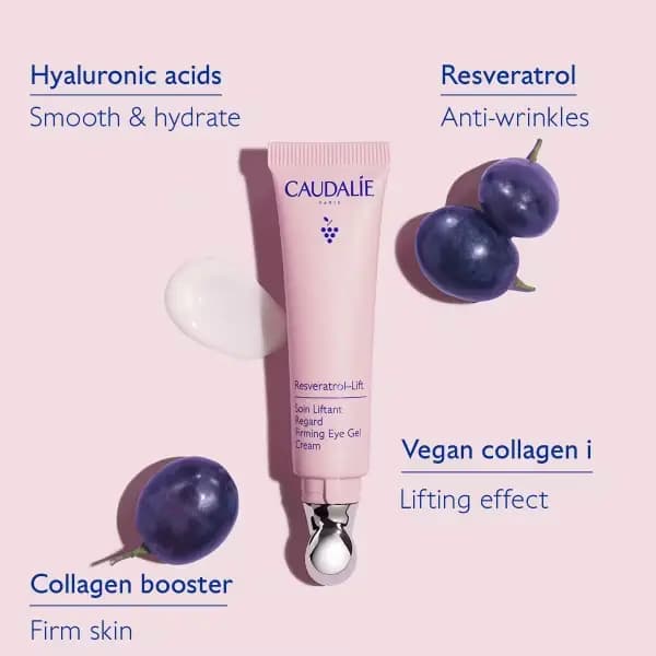 ژل کرم دور چشم سفت کننده کدالی رسوراترول لیفت با رزوراترول Caudalie Resveratrol-Lift Firming Eye Gel Cream — تصویر ۶