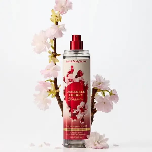بادی اسپلش زنانه بث اند بادی ورکز جپنیز چری بلوسوم Bath & Body Works Japanese Cherry Blossom Fine Fragrance Mist — تصویر ۴