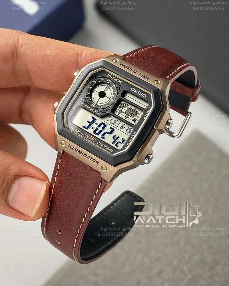 ساعت اورجینال مردانه کاسیو مدل CASIO AE-1200WHL-5AV — تصویر ۲
