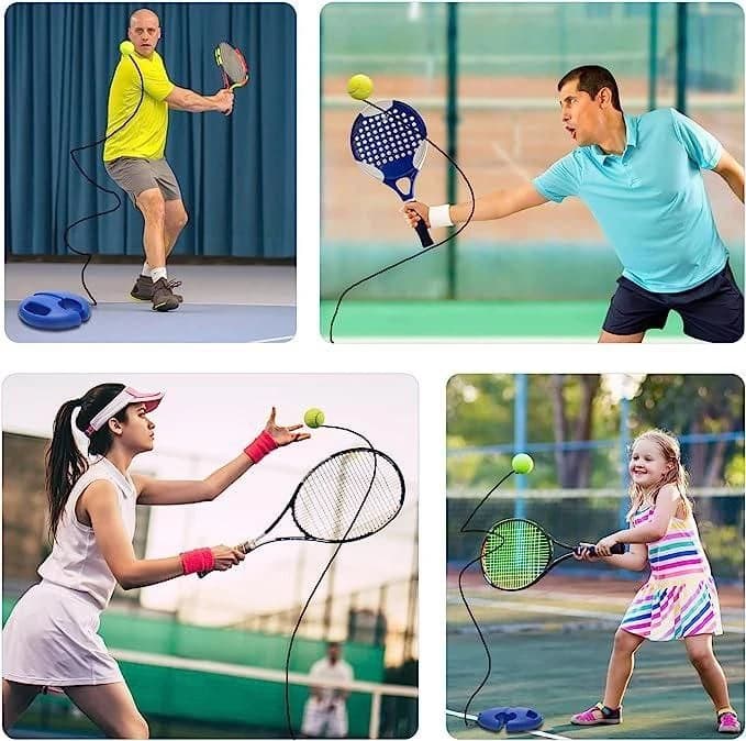 گجت ریباند تمرین تنیس مدل Tennis Trainer/توپ بازگشتی تنیس/ تنیس همراه/ تنیس انفرادی — تصویر ۱۲