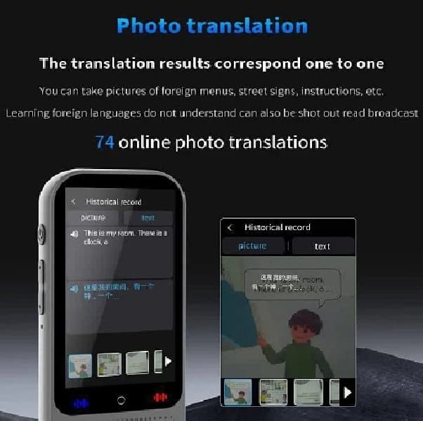 دستگاه مترجم صوتی هوشمند دوربیندار S80 Pro — تصویر ۴