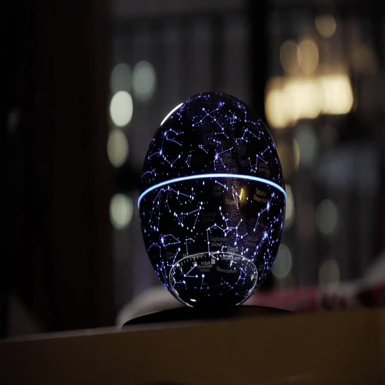 کره صور فلکی مغناطیسی معلق مدل کهکشان کد 22|HCNT Levitating LED Star Globe — تصویر ۳