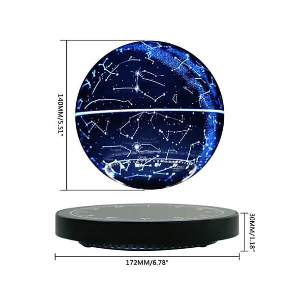 کره صور فلکی مغناطیسی معلق مدل کهکشان کد 22|HCNT Levitating LED Star Globe — تصویر ۶