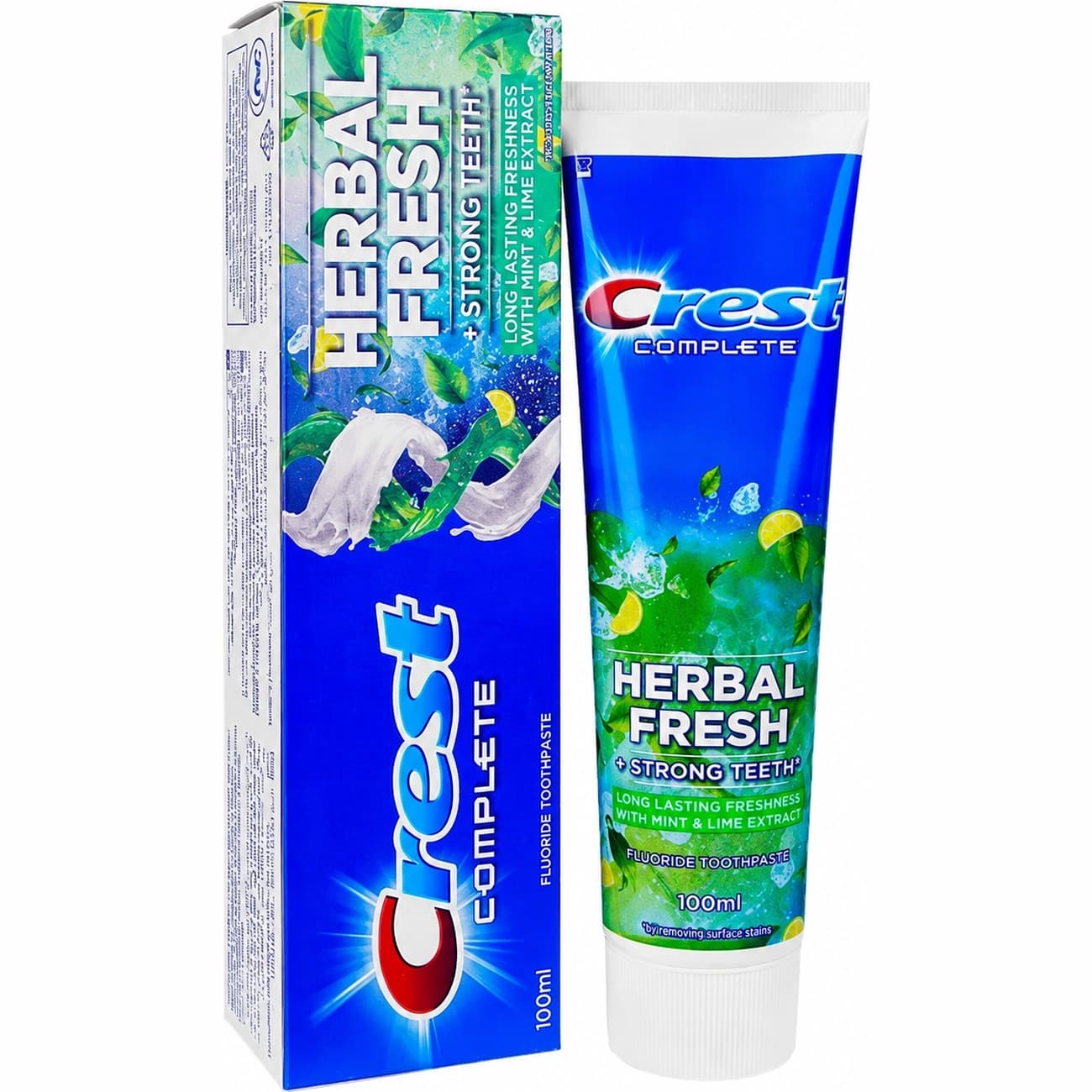 خمیر دندان نعنایی کرست حاوی دهانشویه مدل herbal fresh — تصویر ۵