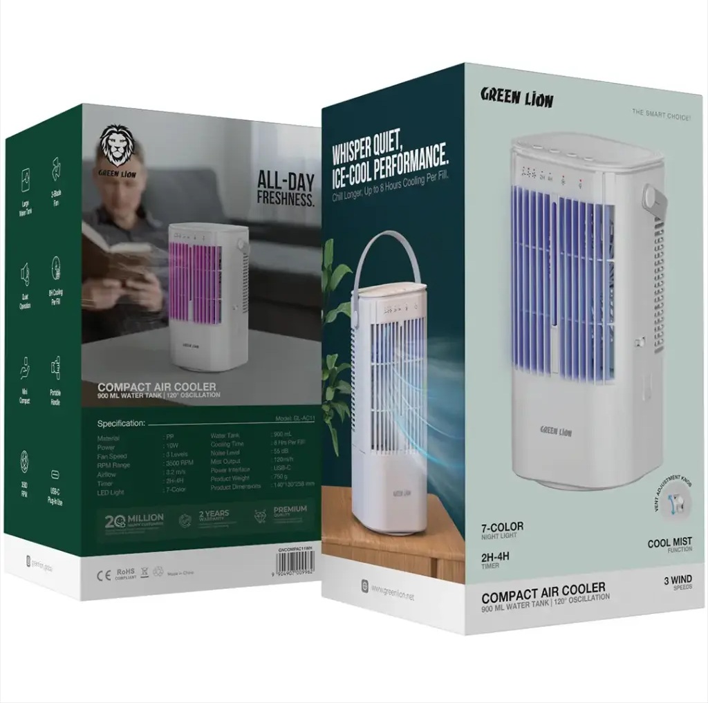 پنکه رومیزی گرین لاین مدل Green Lion Compact Air Cooler — تصویر ۸