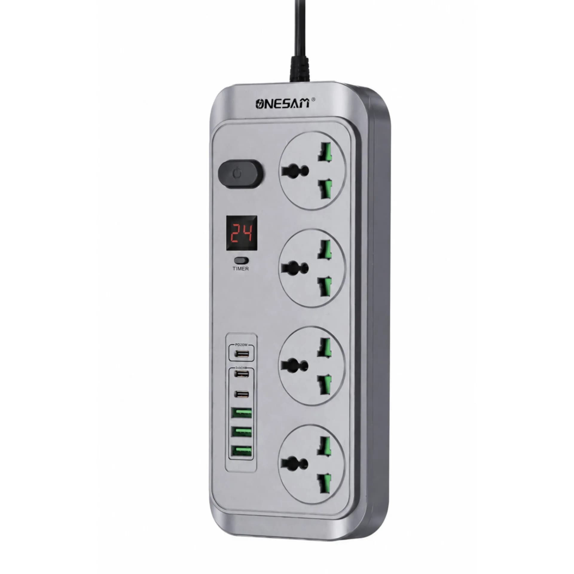 چندراهی و پاورسوکت تایمر دار Onesam مدل OS-U26Pro — تصویر ۲