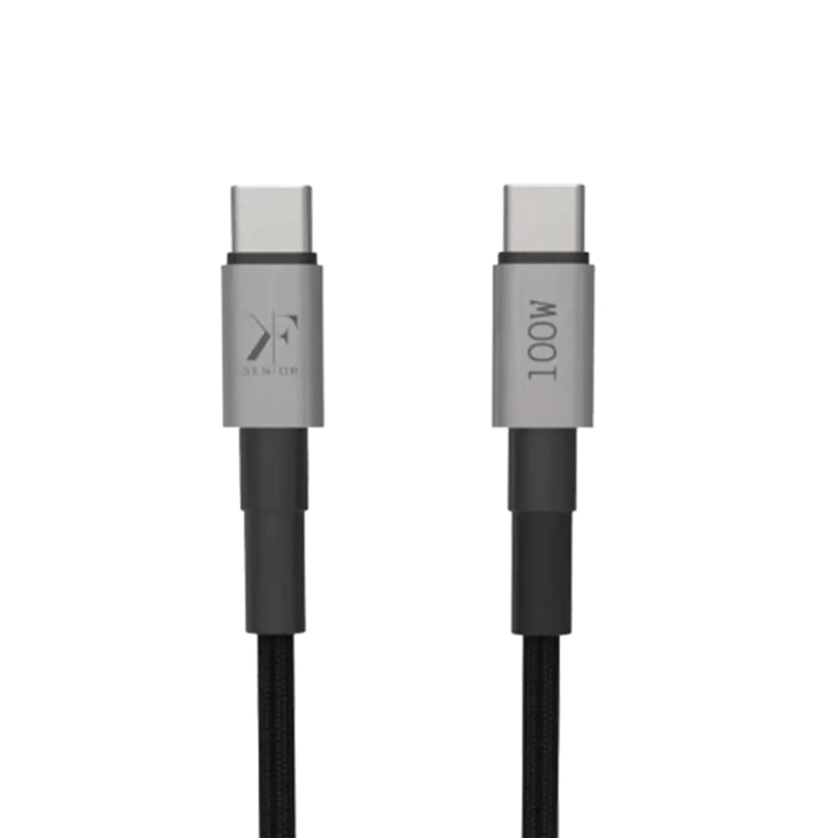 کابل شارژ فست شارژ تایپ سی به تایپ سی ۱۰۰ وات KF Senior مدل S-12