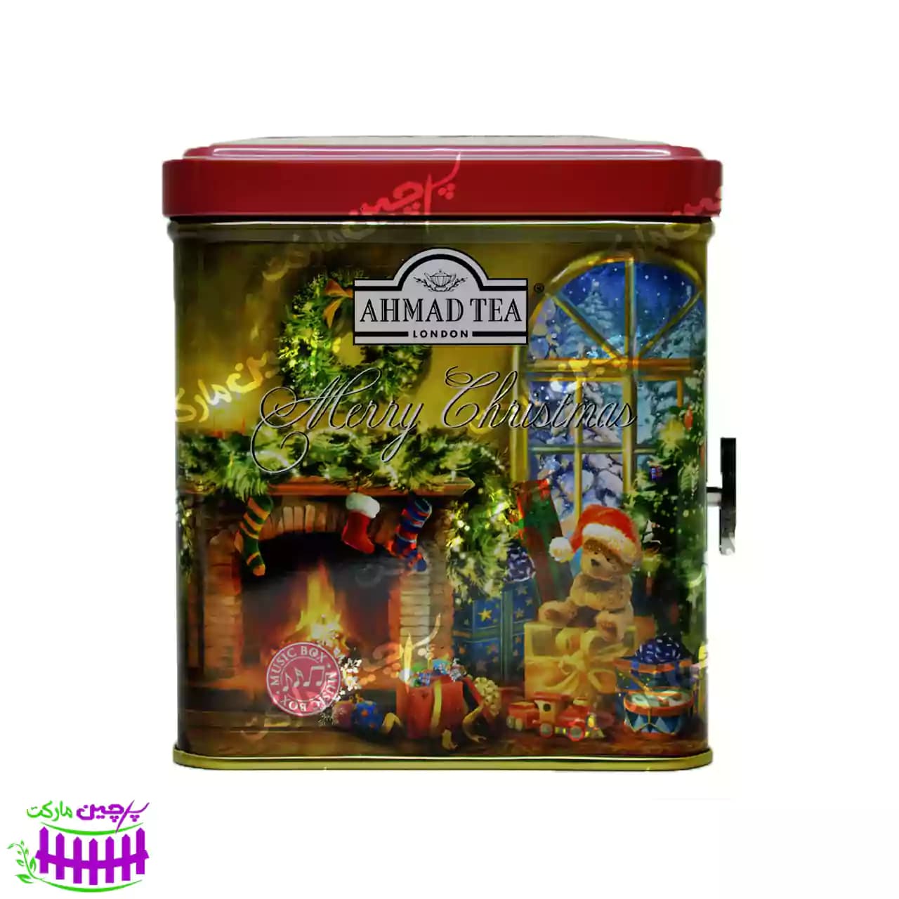 چای احمد قوطی فلزی موزیکال طرح کریسمس 100 گرم (ahmad tea) — تصویر ۲