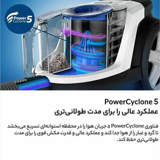 جارو برقی فلیپس مدل FC9350 — تصویر ۹