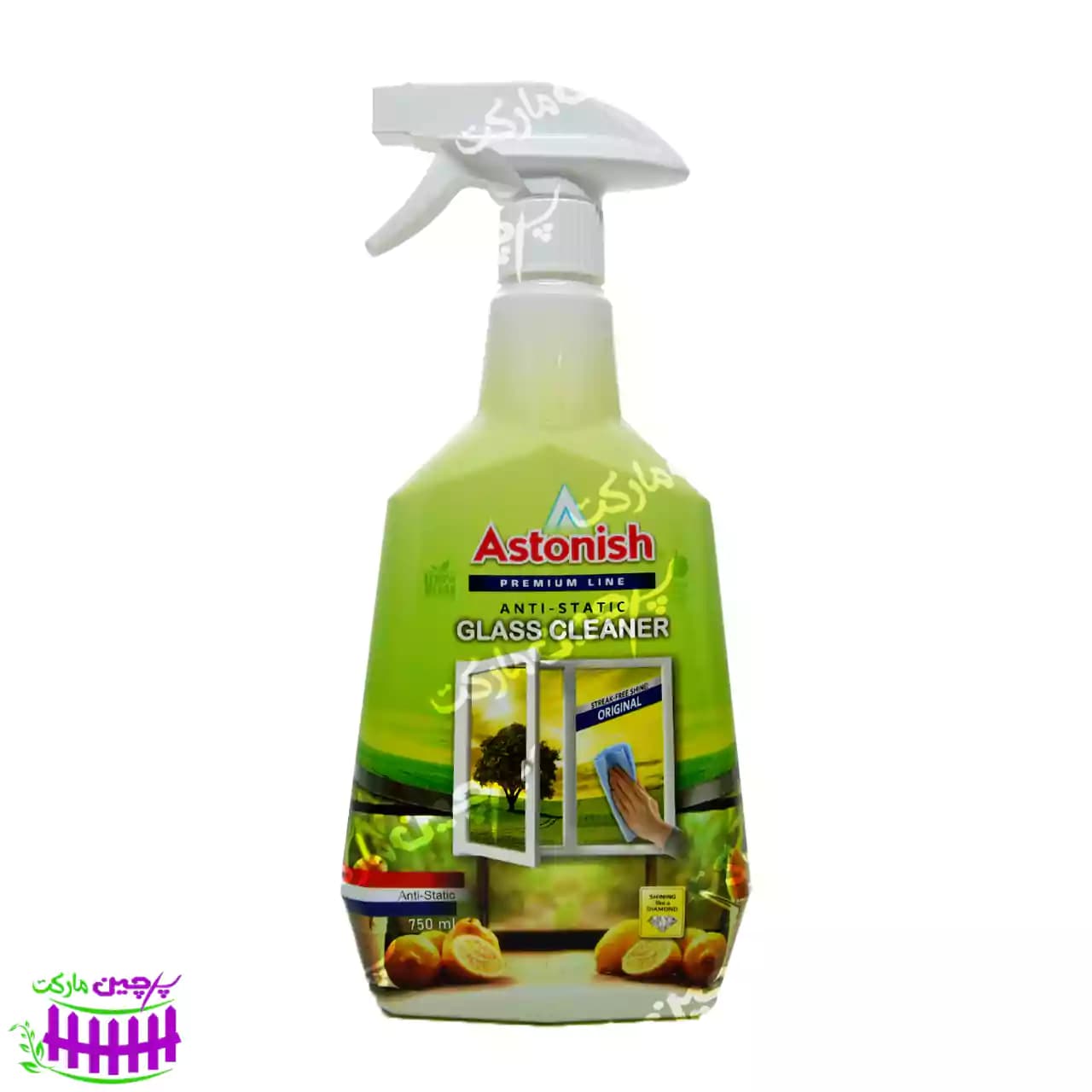 شیشه پاک کن استونیش ضد الکتریسیته لیمو 750 میل – astonish