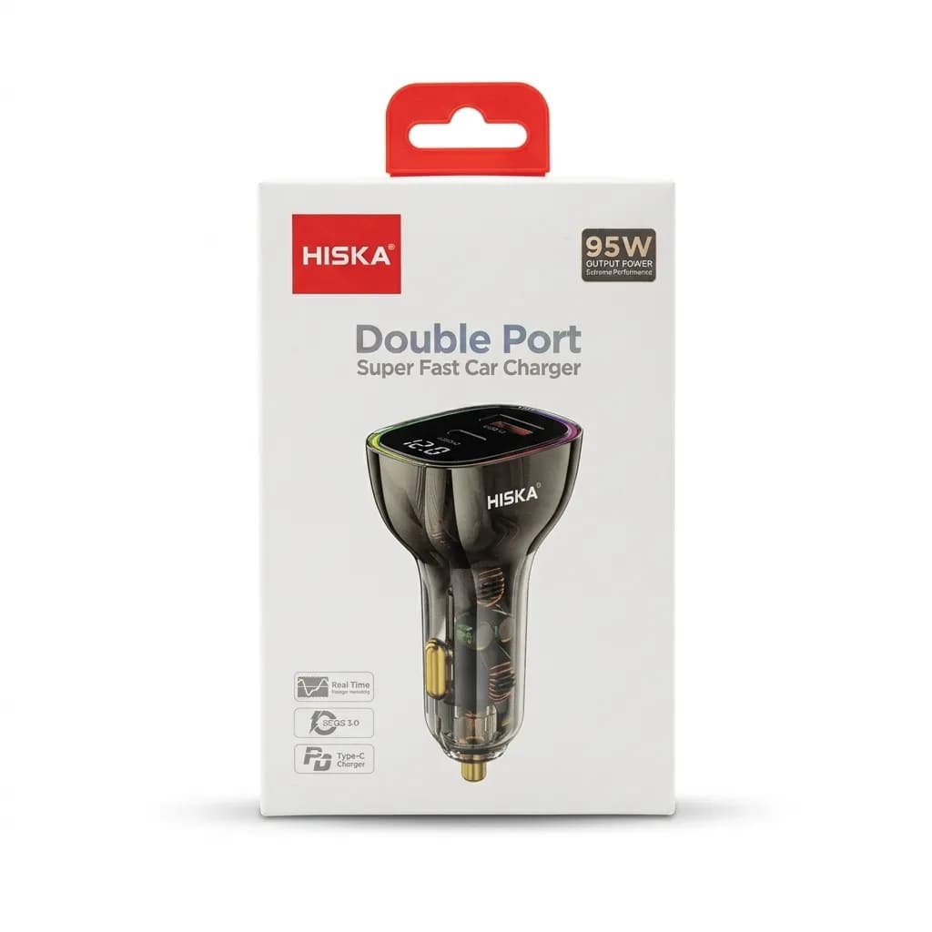 شارژر فندکی 95 وات فست شارژ هیسکا مدل HCC-326 — تصویر ۸