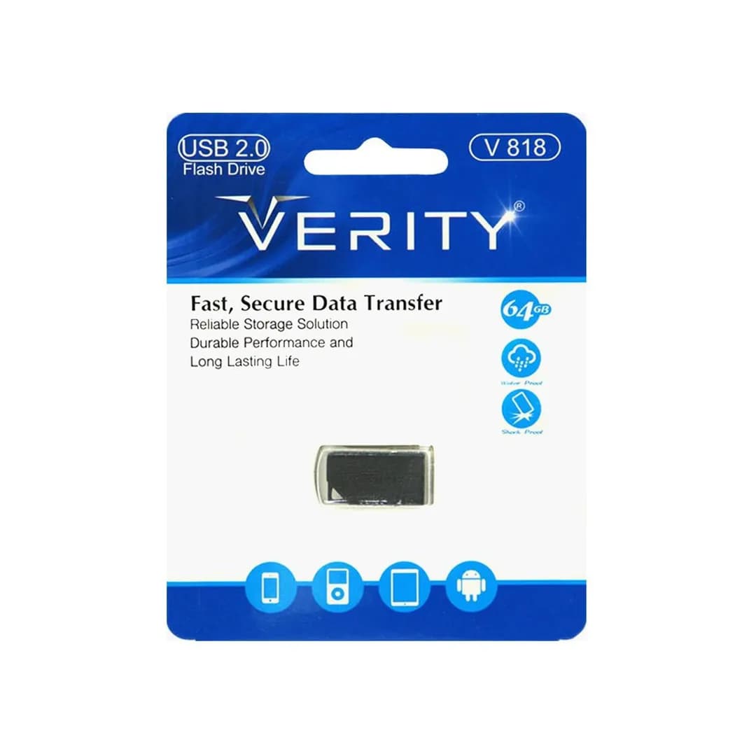 فلش مموری وریتی مدل V818 ظرفیت 64 گیگابایت USB2.0 — تصویر ۳