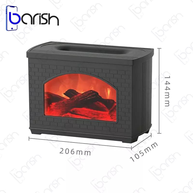 دستگاه بخور آروماتراپی طرح شومینه مدل LT-9058 — تصویر ۲