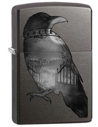 فندک زیپو مدل Zippo 29407 (Raven & Cemetary)