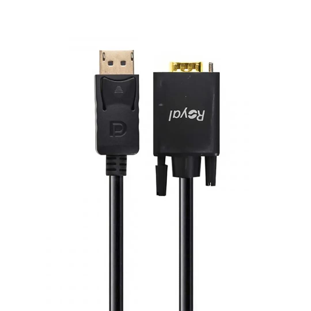 کابل تبدیل Display port به VGA رویال مدل 4K طول 1.8 متر — تصویر ۳