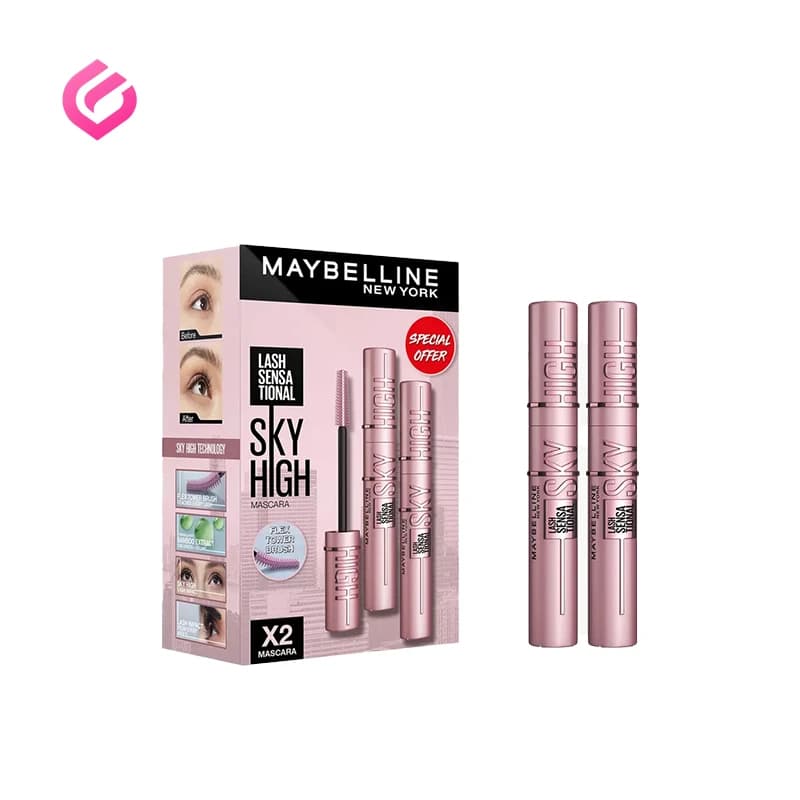 ست دو عددی ریمل میبلین | Maybelline Lash Sensational Sky High X2 — تصویر ۴
