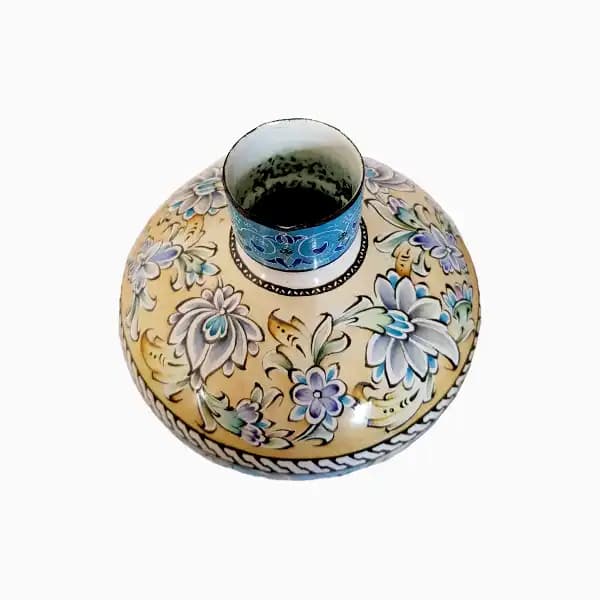 چراغ نفتی میناکاری گل ماشی — تصویر ۵
