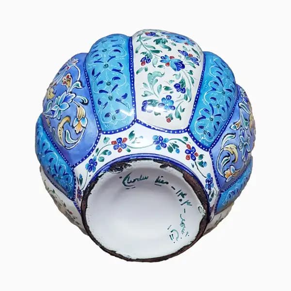 گلدان میناکاری شده طرح بلونی — تصویر ۳