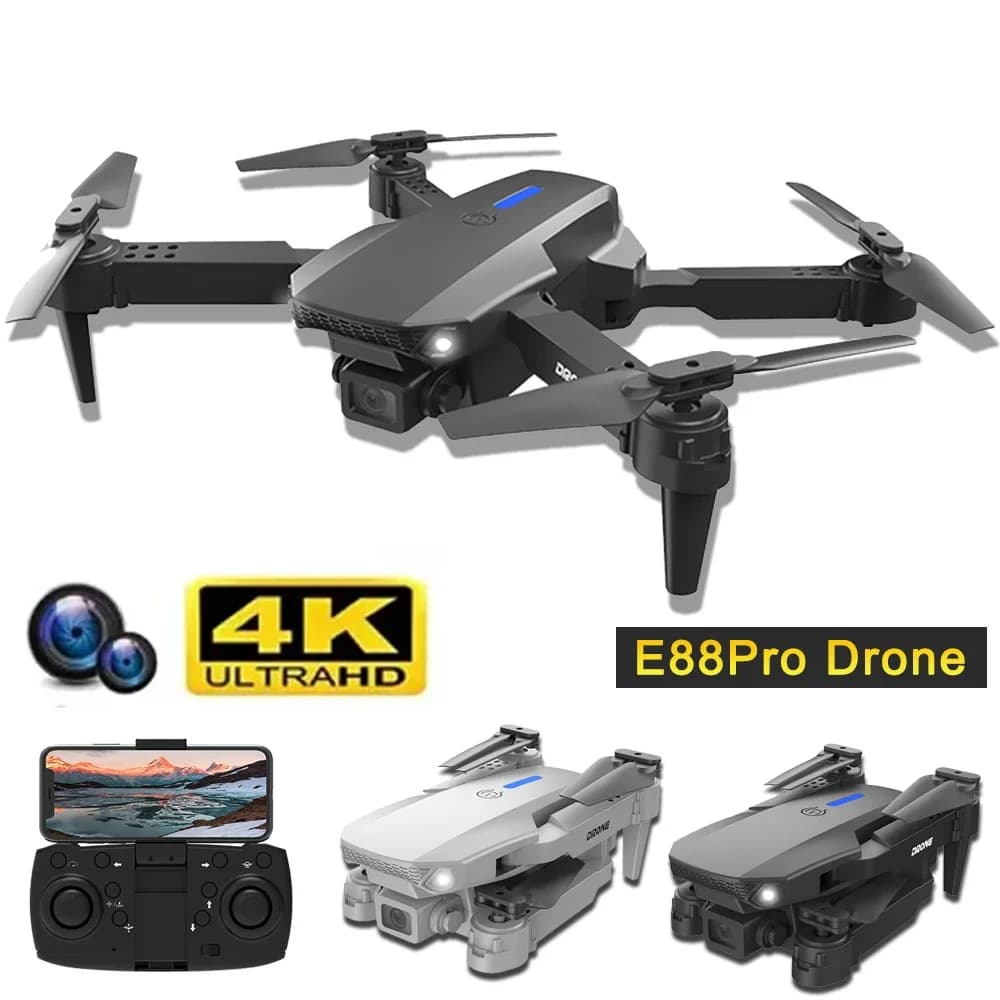 کوادکوپتر e88 pro 2025