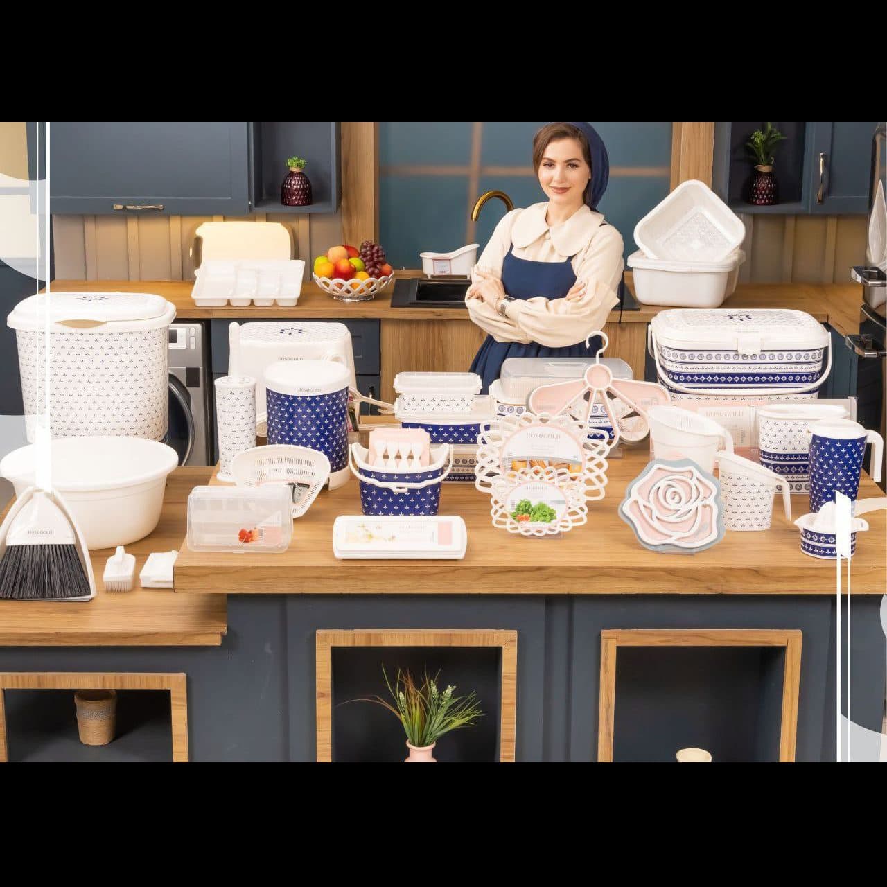 سرویس جهیزیه 58 پارچه رز گلد مدل صوفیا — تصویر ۳