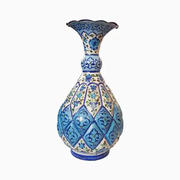 گلدان مسی میناکاری شده جفتی — تصویر ۵