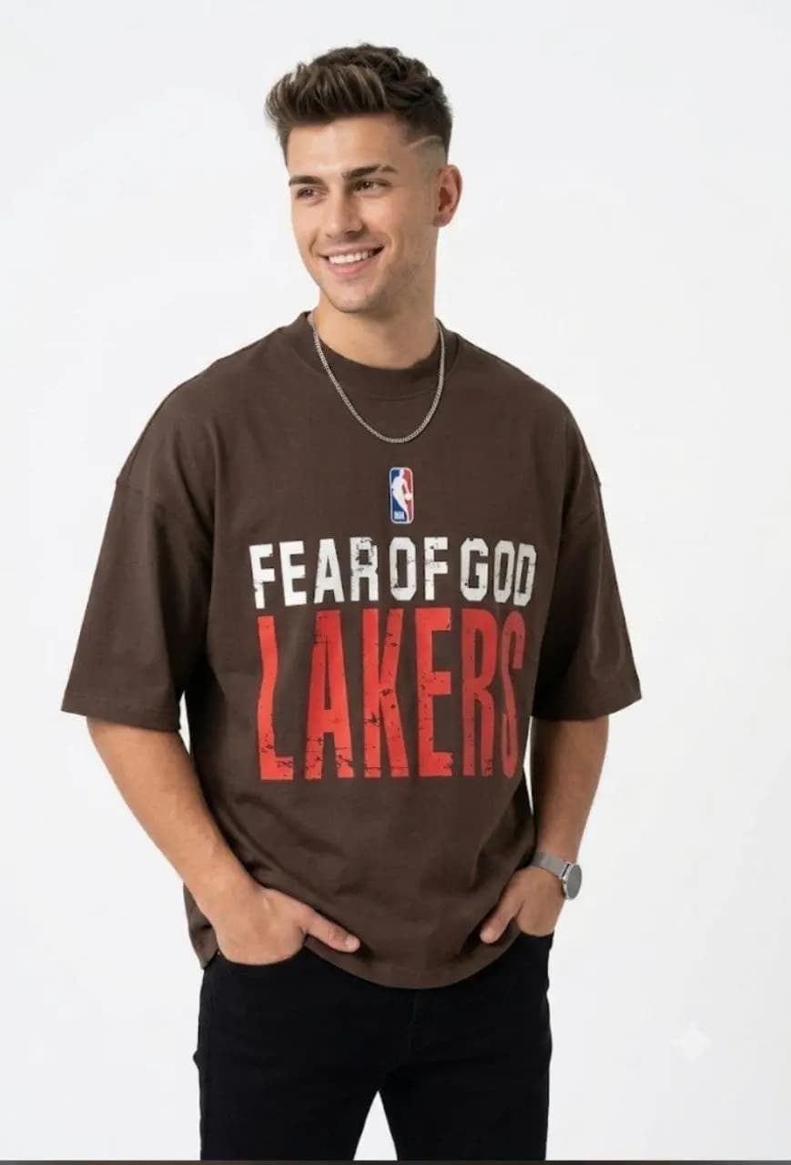 تيشرت پارچه اي ماکان LAKERS