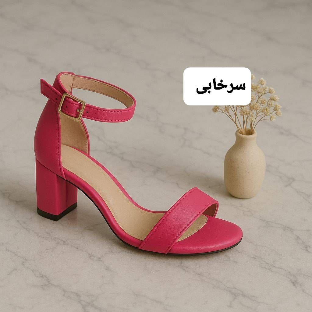 کفش مجلسی زنانه پاشنه ۵ سانت رنگبندی متنوع زیره دافوس — تصویر ۵