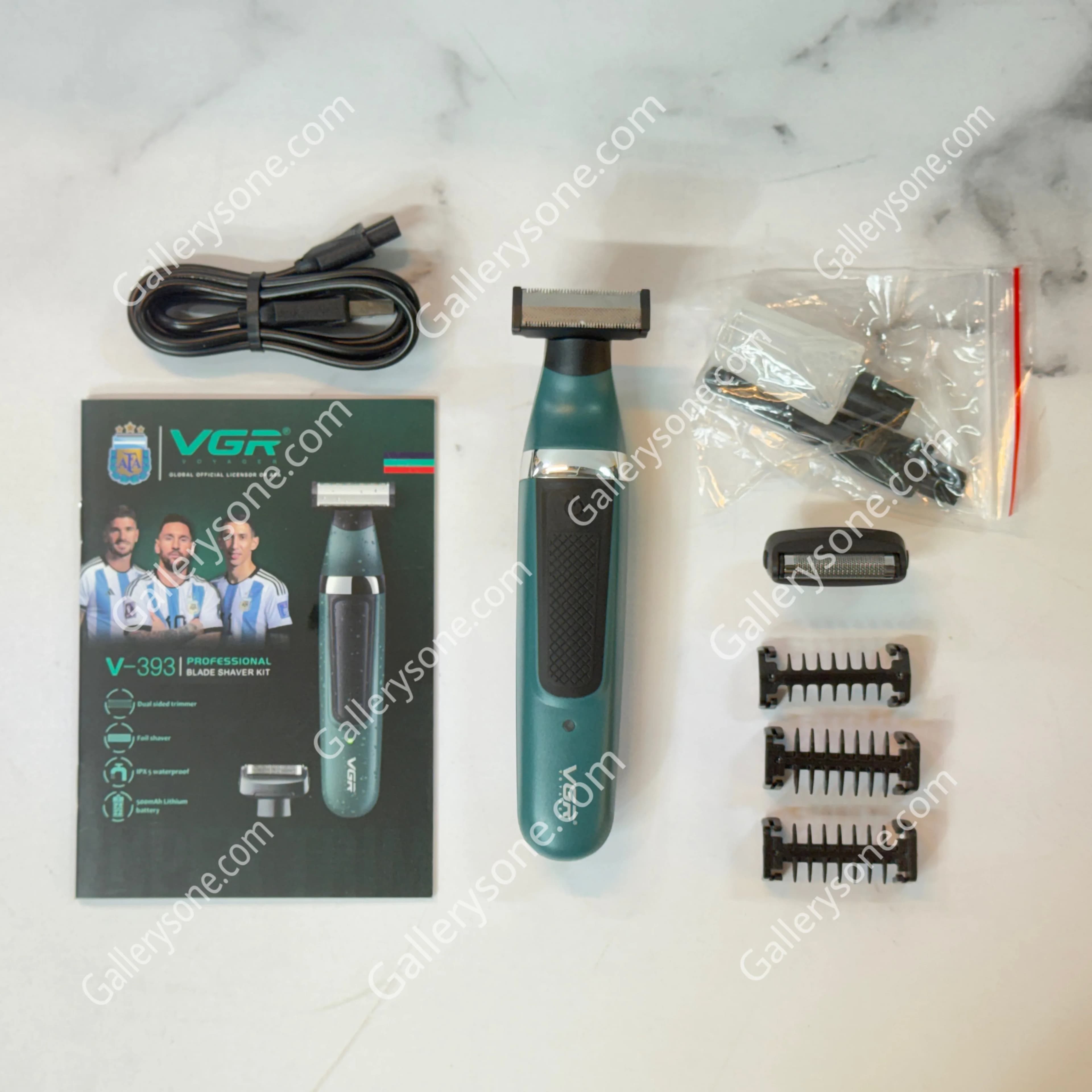 بادی گروم آقایان VGR V-393 | کیت اصلاح دوکاره — تصویر ۶