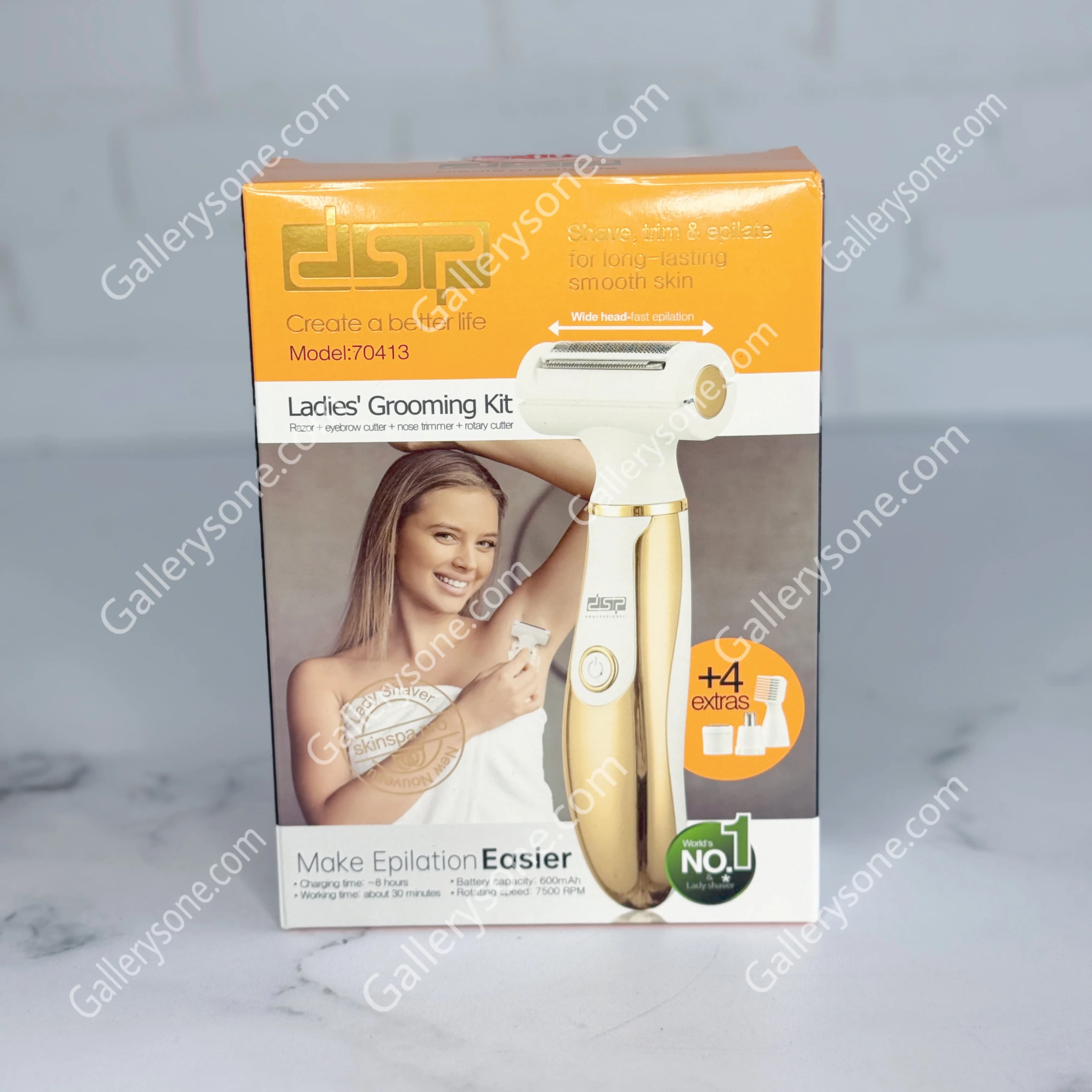 بادی گروم بانوان DSP 70413 | شیور شارژی ضد آب برای اصلاح صورت و بدن — تصویر ۵