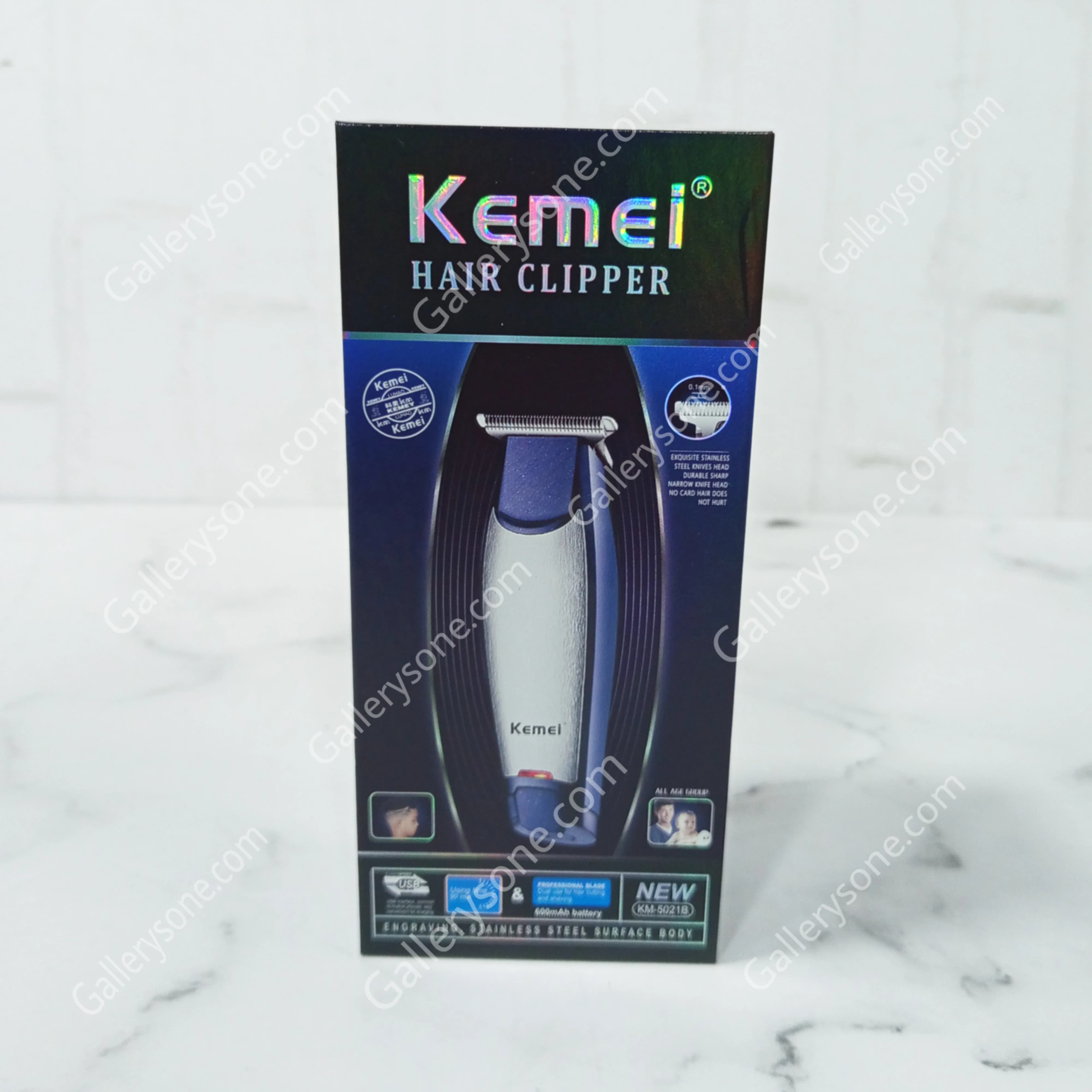 ماشین اصلاح کیمی مدل KM-5021B | خط زن شارژی حرفهای — تصویر ۴