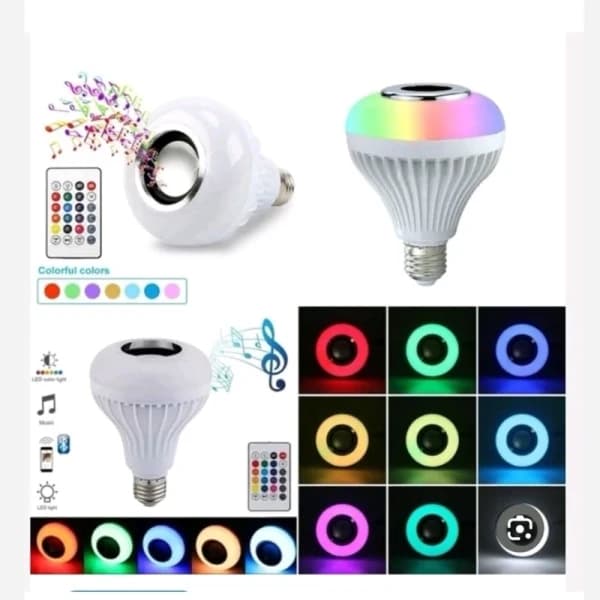 لامپ هوشمند و اسپیکر بلوتوثی مدل led music blub کد HB-61 — تصویر ۱۰