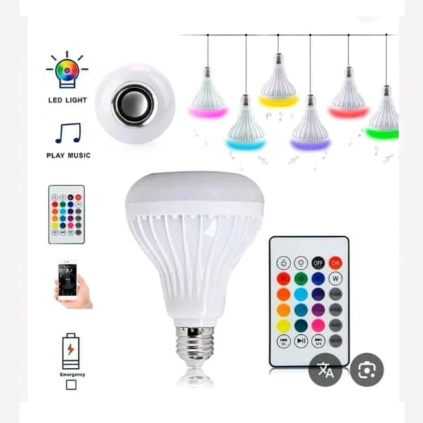 لامپ هوشمند و اسپیکر بلوتوثی مدل led music blub کد HB-61 — تصویر ۸